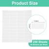 250Sheets Barcode Label Stickers Printable Laser and Inkjet Thermal Paper Labels White Self-adhesive Address Mailing Labels