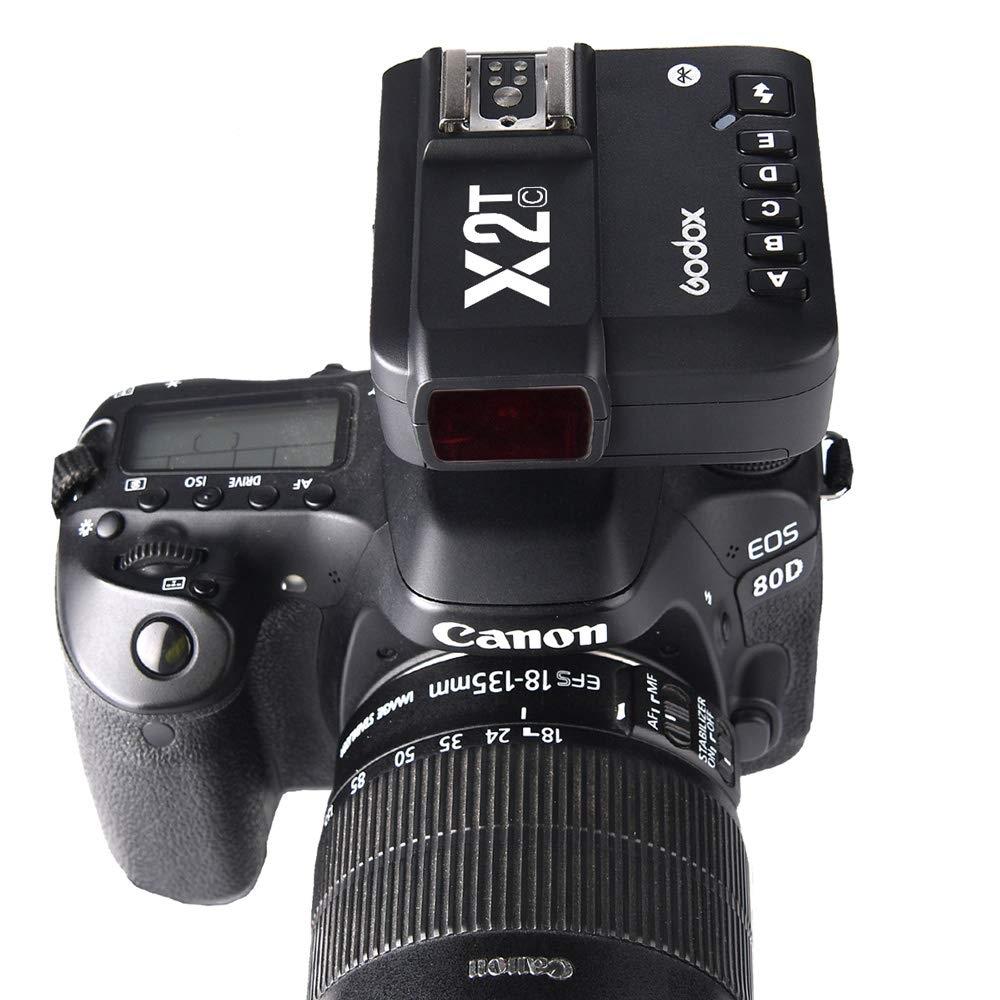 [Сертифицировано по закону о радиосвязи] Беспроводной передатчик для управления вспышками Godox X2TC, оснащенный ЖК-панелью TTL, встроенным Bluetooth 18000s, совместимый с Canon EOS Ca