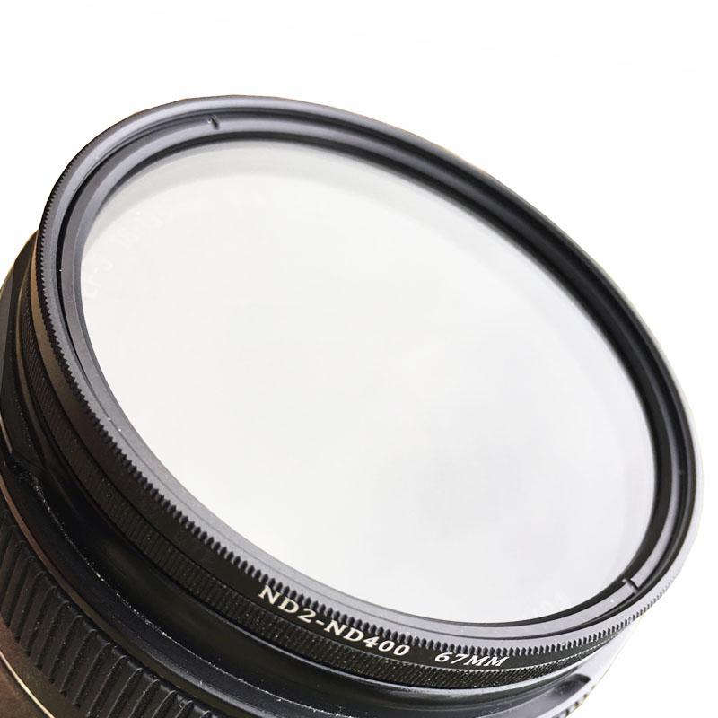 Нейтрально-серый фильтр ND Fader Vario Filtiros ND2-400 37мм 40.5мм 43мм 46мм 49мм для Canon Nikon