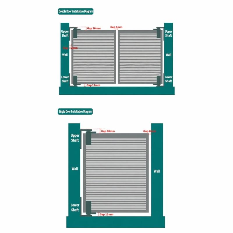 Steel Double Action Hardware, Interior Panel Swing Mount Set for Cafe, Saloon & Pet Barrier Panel Openings Indoors