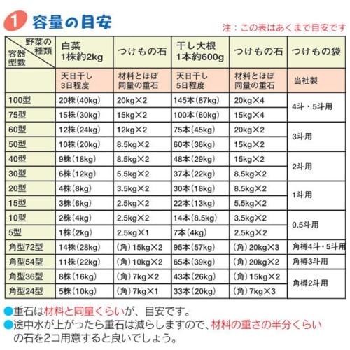 TONBO Shinki Gosei Square Pickle Container with Lid, Model 54, Gray, 40cm W X 56.5cm D X 34cm H, Made In Japan
