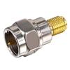 F Male To SMA Female Plug F To SMA Connector Socket Gold Plated Brass Straight Coaxial  RF Adapter Connector Accessory