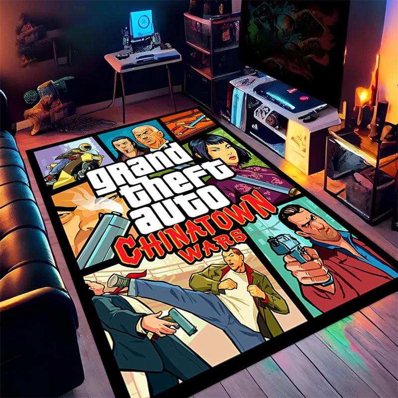 Urban Conflict: Chinatown War carpet printing floor mats Dormitory decoration Art Christmas gifts