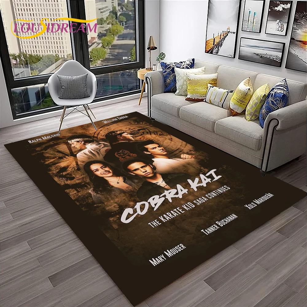 3D Cobra Kai Amanda TV Karate HD ковер для дома, гостиной, спальни, дивана, коврик для двери, декор, детский игровой коврик, нескользящий напольный коврик