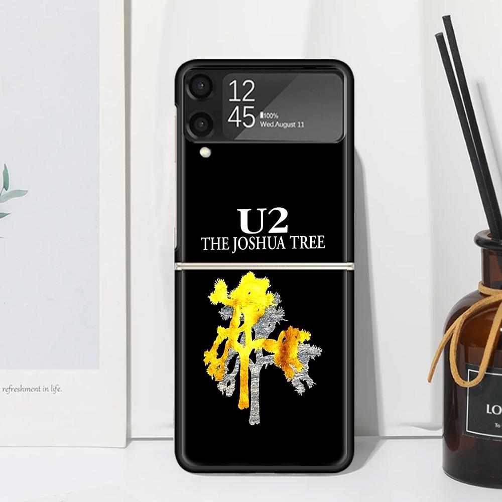 Band U-U2 Rock Phone Case For Samsung Galaxy Z Flip 7 Flip7 Zflip 6 Flip6 5 Flip5 4 Flip4 3 Flip3 5G Fundas Black Cover