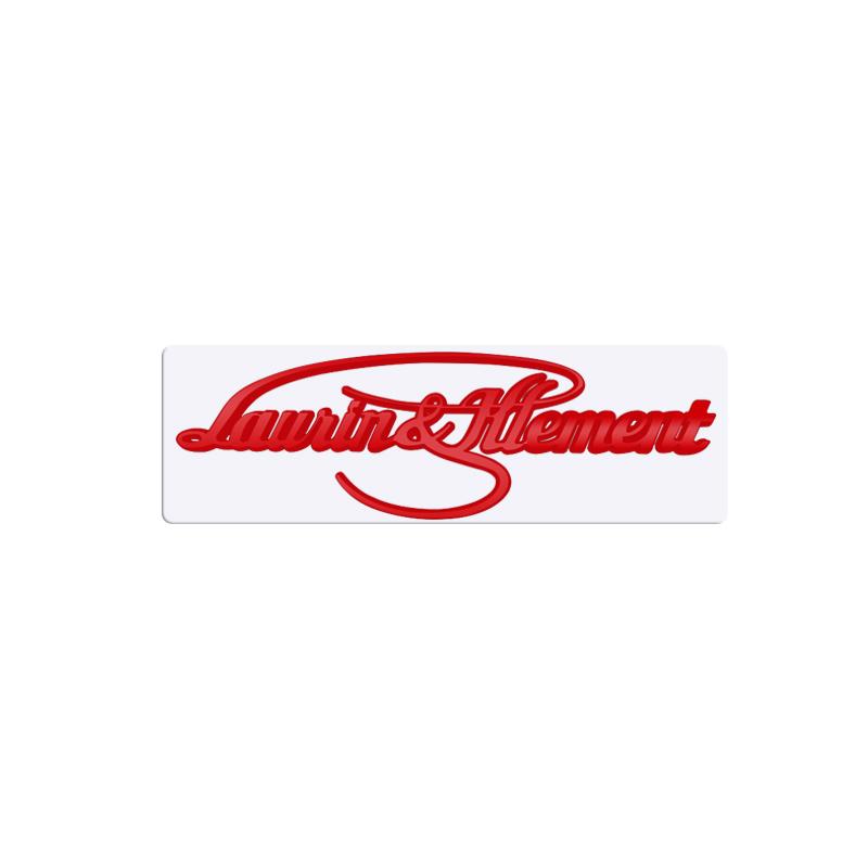 JBIW9 Metal 3D Badge L&K Logo Car Rear Trunk Body Sticker Emblem For Skoda Octavia Superb Kamiq Karoq Kodiaq Rapid Laurin & Klement