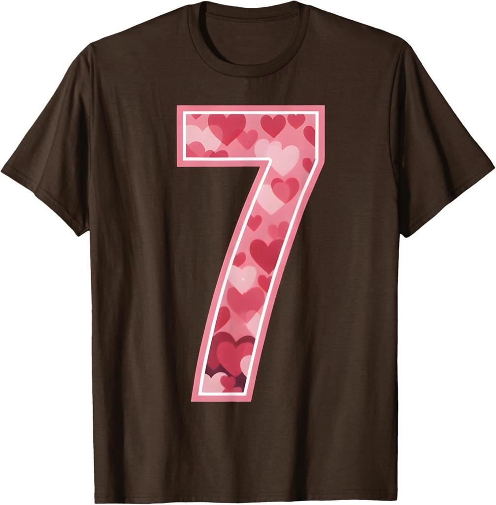 Number 7 Six Seven 6 7 Valentines Matching Couple Unisex T-Shirt