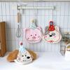 Kitchen Bathroom Small Towels Embroidered Puppy Hanging Towel Durable Hand Towel