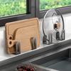 2 шт. Настенный стеллаж для хранения роутера, крепление-держатель для WiFi-устройств, подставка для ТВ-приставки, кухонная розетка, держатель для крышки кастрюли