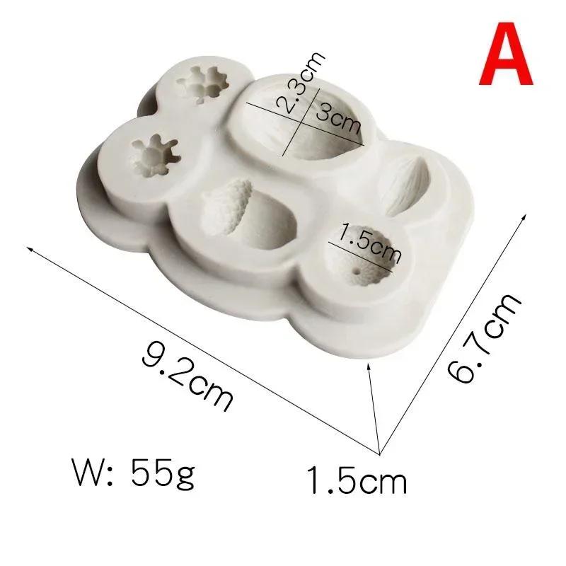 Christmas Pine Nut Silicone Mold Dessert Chocolate Lace Decoration DIY Cake Pastry Candy Molds Kitchen Resin Baking Tool