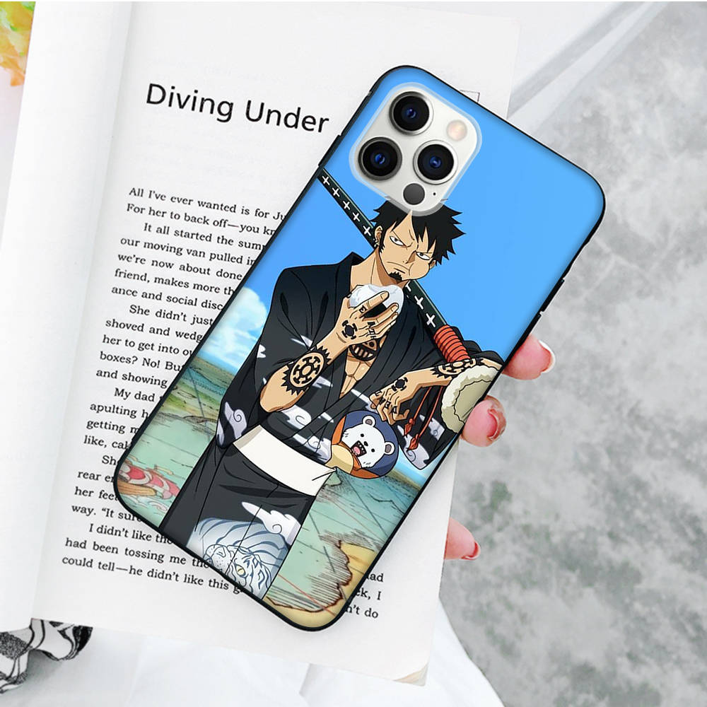 JW60Trafalgar Law черный мягкий чехол для Samsung Note 20 Lite S24 Ultra S23 A03 A05 A06 A11 A71 A15 A16 A13 A24 A25 A33 A52 A53 A50 M55 M35 Plus