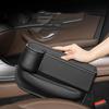 1Pc Leather Car Seat Gap Organizer for Phone Key Card Glasses Automatic Storage Organizer Multi-Functional Auto Console Side Storage Box