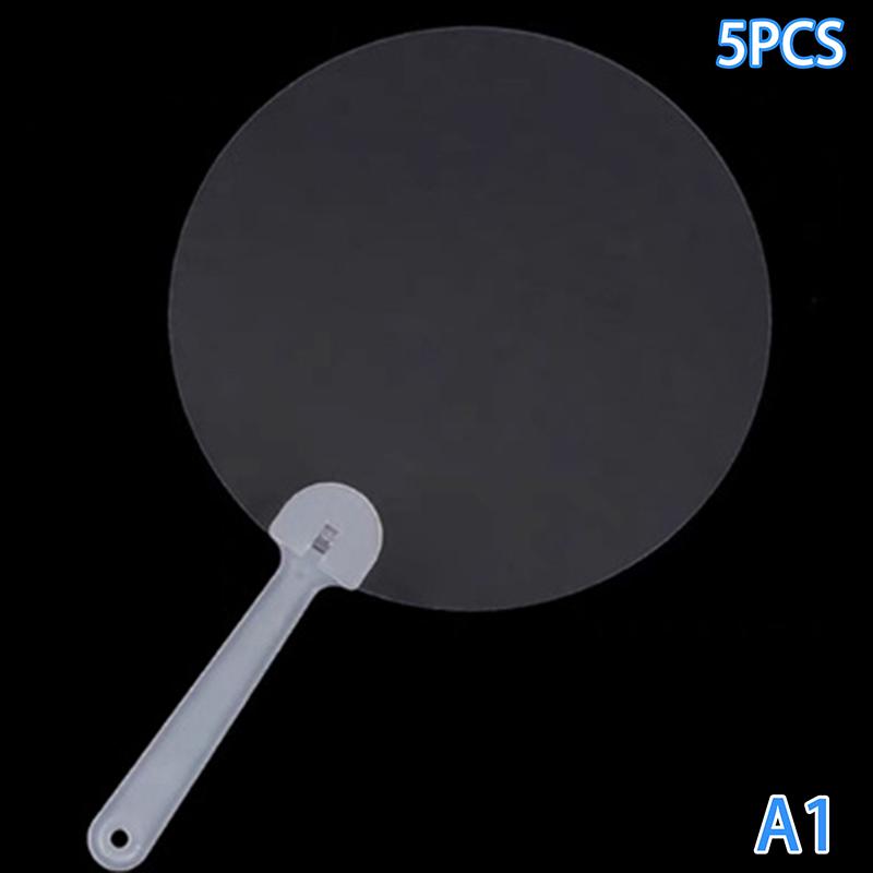 5 шт. мини прозрачный пустой веер детский DIY пустой ручной веер сценический веер декор для DIY ремесла сделать ручной веер для граффити