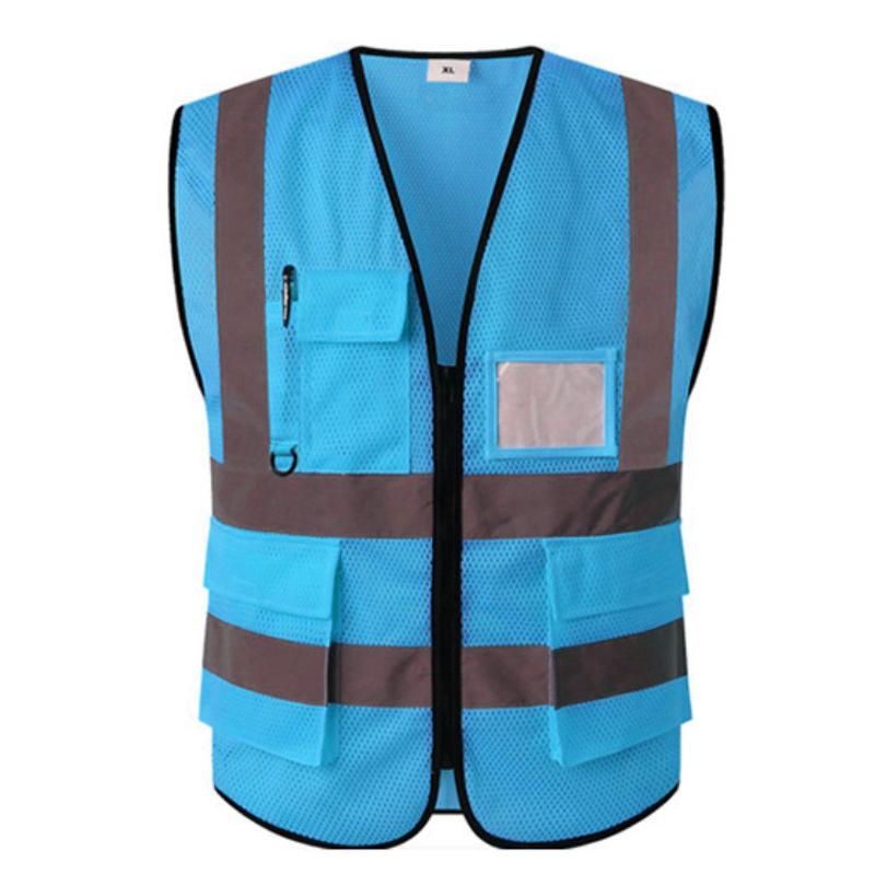 Безопасность Высокая видимость светоотражающий жилет Регулируемые светоотражающие жилеты безопасности дорожного движения ночью на открытом воздухе для бега велоспорта Спорт