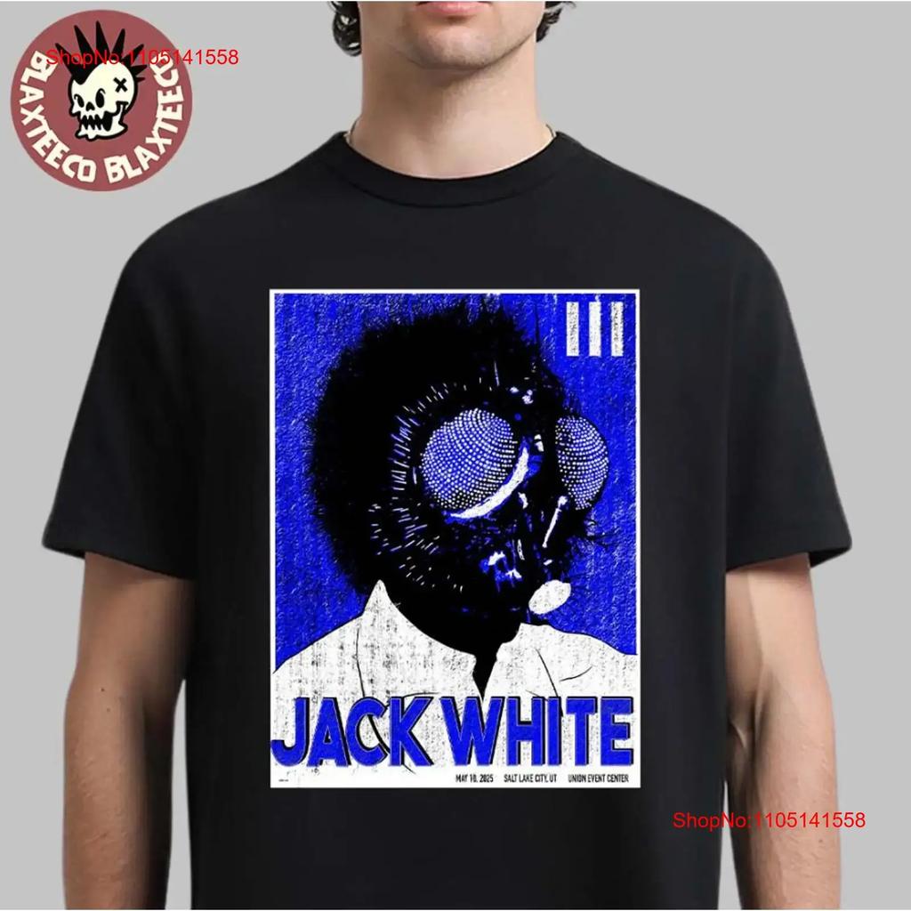 Jack White Concert For Show In Salt Lake City May 10 2025 The Fly Artwork T Shirt Vintage Top For Everyday Wear Fashion