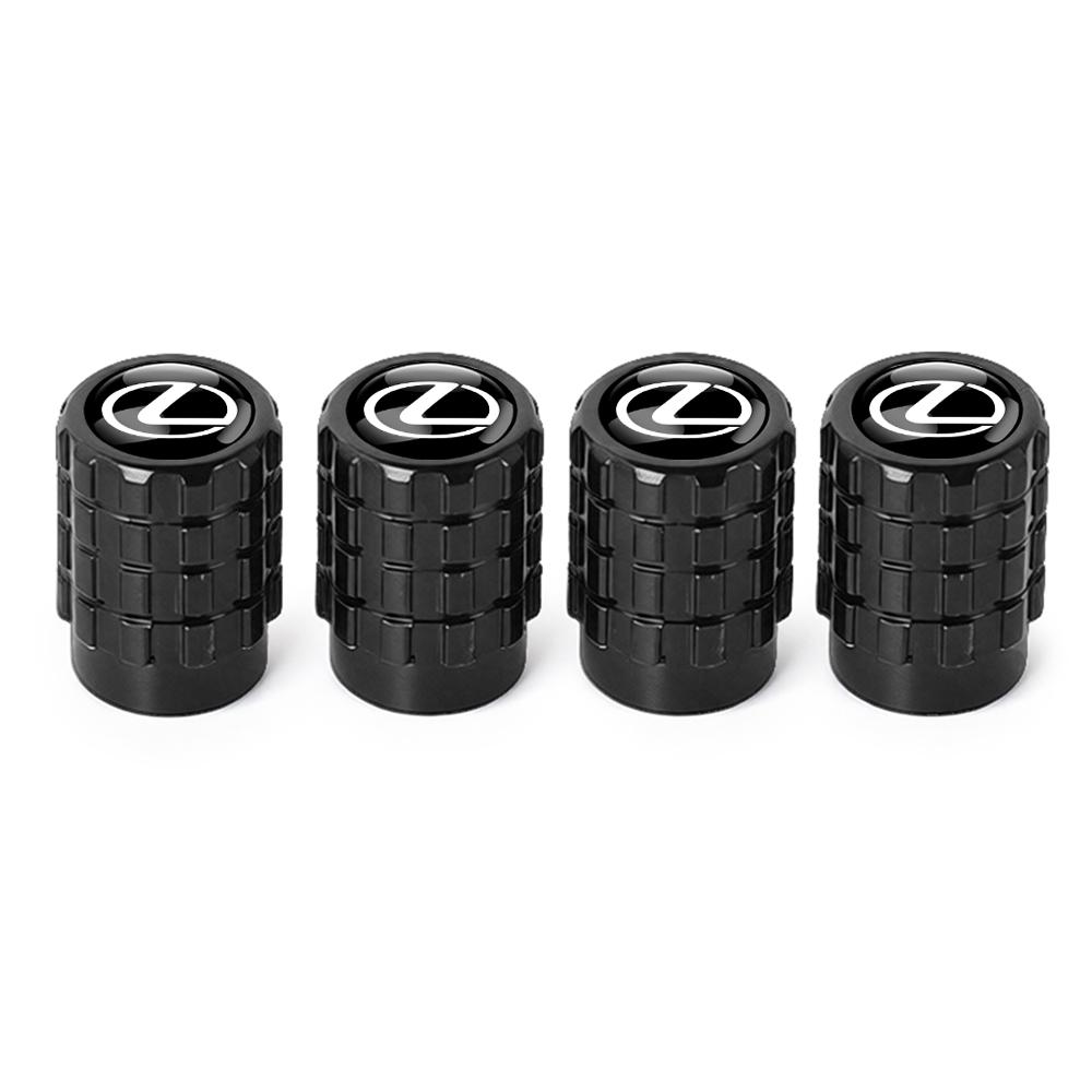 PYZW6 Car Tire Valve Cap Metal Tyre Wheel Air Stem Valve Cover For Lexus CT200h NX300h RX300 EX300h F Sport IS RX NX ES LS GS UX LX LC