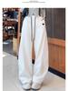 Women's 2025 Yellow Slimming Sweatpants - New Fashionable Casual Straight-Leg Wide-Leg Pants for Dance & Sports.