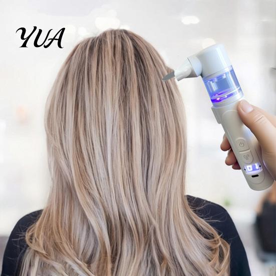 Dog Hair Remover Brush Electric Pet Flea Comb, Grooming with Suction, 3-in-1 Rechargeable Cat Cleaning Tool 360 Degree Rotating Head, Deshedding