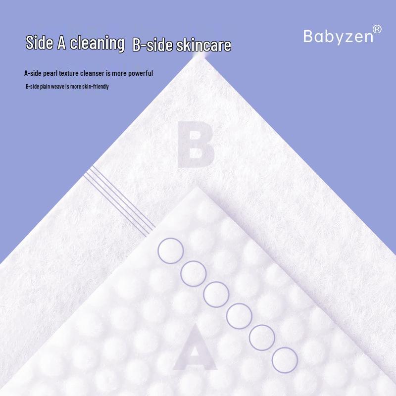 Двусторонние полотенца для умывания лица из чистого хлопка - Толстые, мягкие, с жемчужным узором, для влажного или сухого снятия макияжа