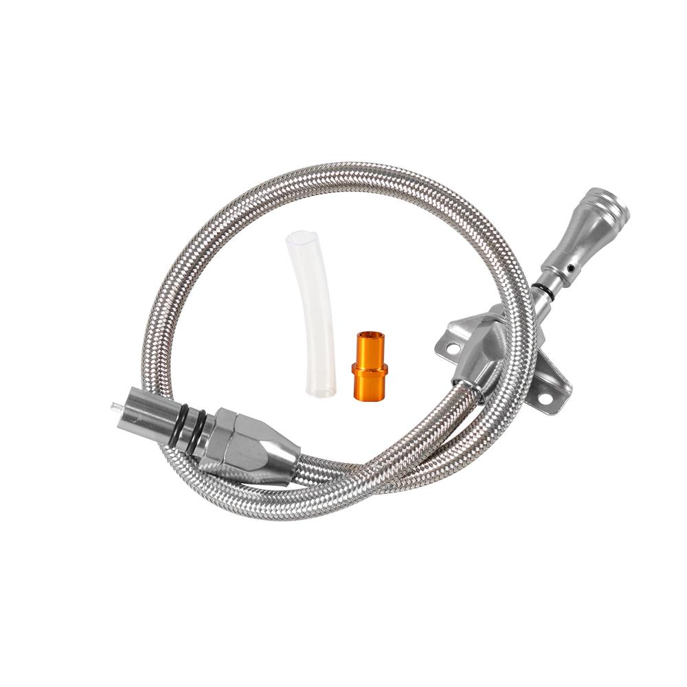 530 MM Flexible Stainless Transmission Dipstick For GM Chevy TH-400 TH-350 Turbo SBC BBC 350 400