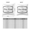 The Finer Things Club Square Pillowcase Polyester Linen Velvet Printed Zip Decor Throw Pillow Case Bed Cushion Cover 45X45