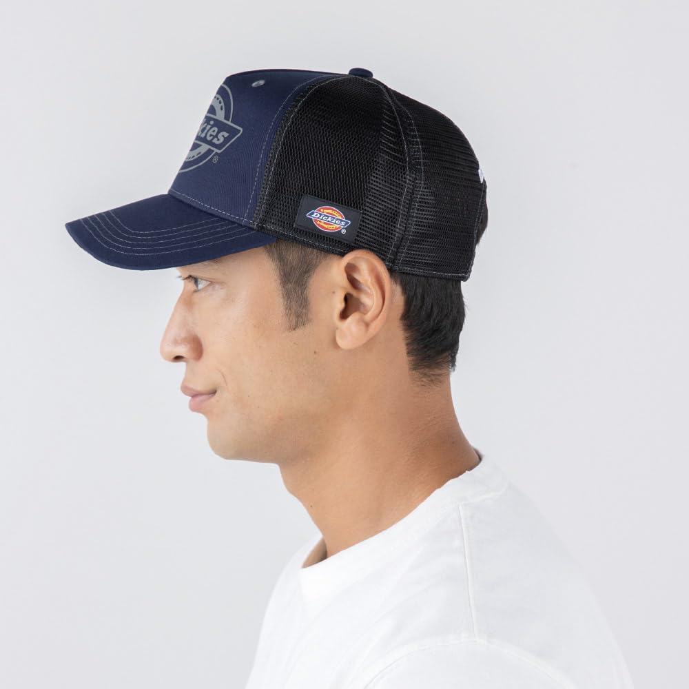 Хлопковая Рабочая Сетчатая Кепка Черная F [Dickies] D-8232 Тип-B (Строитель)