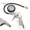 220 PSI Tire Pressure Gauge & Inflator - Multifunctional Air Compressor Meter for Car/Motorcycle, Dual-Use Pump with Analog Dial