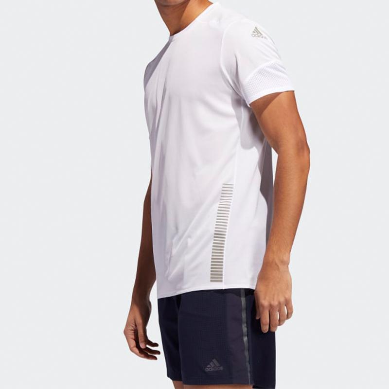 Adidas 25/7 Tee Runner Рубашка для бега с короткими рукавами Мужские топы Белые EI6325