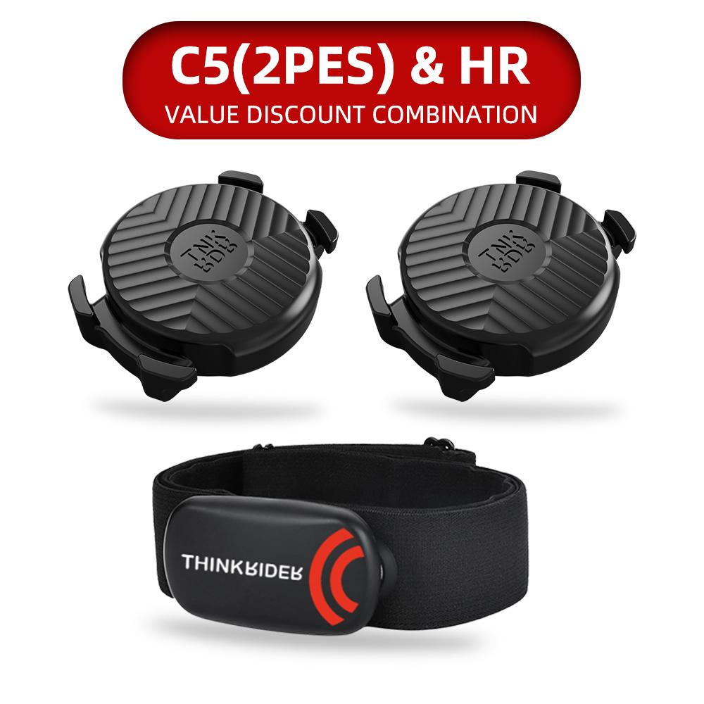 ThinkRider Heart Rate Monitor C5 ANT+ Speed and Cadence Dual sensor Computer bike speed and cadence Suitable for iGPSPORT bryton