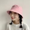 Hat female summer tide versatile bucket hat sun protection spring and autumn round face wide brim Internet celebrity ins male visor