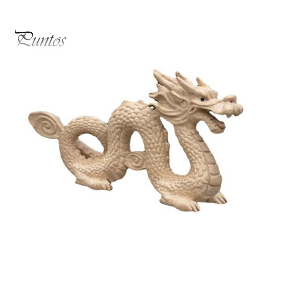 Фигурка китайского дракона из персикового дерева принесет удачу, богатство, резная статуя из натурального дерева, зодиакальный дракон, талисман, скульптура, новогодний орнамент фэн-шуй