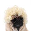 Funny Cat and Dog Wigs Soft Pet Cosplay Costume with Adjustable Straps for Halloween Christmas Party Dress-Up