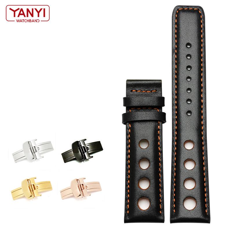 Genuine Leather Bracelet For Tissot Sports Racing Series PRS516 T91 1853 Top Layer Cowhide Watch Band 20mm for Chopin Watchband