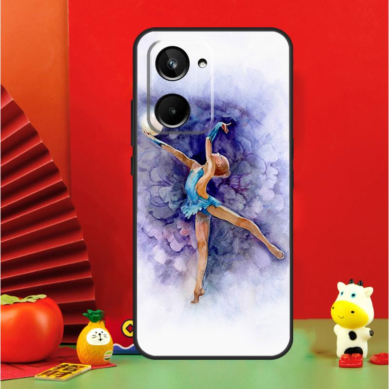 Масляная живопись Гимнастика Для Realme 15 Pro GT7 GT6 10 11 12 13 14 Pro Plus C65 C67 C63 C61 C55 C51 C53 C35 C75 Чехол