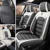 Полный комплект чехлов на сиденья автомобиля для 5-местного авто – Подходит для 95% всех 5-местных автомобилей (Легковые автомобили, Внедорожники, Фургоны) – Премиум полиуретановая кожа, дышащая – Всесезонная защита сидений