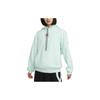 Sabrina Letter Tag Hooded Fleece Casual Sweatshirt Women Tops Ice-Jade-Blue FJ4450-346