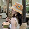 Летняя маска для лица маленькая шляпа-панама от солнца плетеная соломенная шляпа с цветком шляпа-панама женская универсальная шляпа от солнца