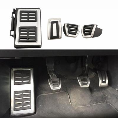 Автомобильные педали из нержавеющей стали для A3 8V S3 RS3 Sportback Cabrio Limousine LHD 2012-2020, чехол для автоматической педали