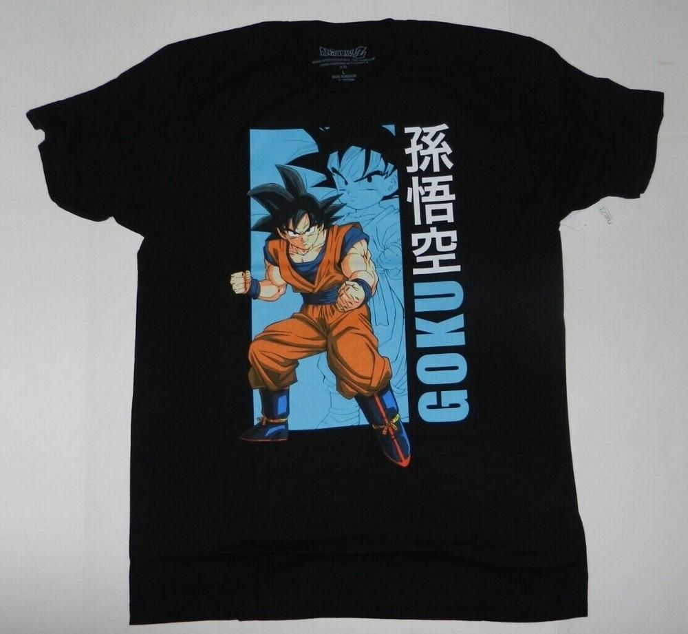 Dragon Ball Z Гоку РУБАШКА МУЖСКАЯ ЧЕРНАЯ Новая Унисекс Футболка