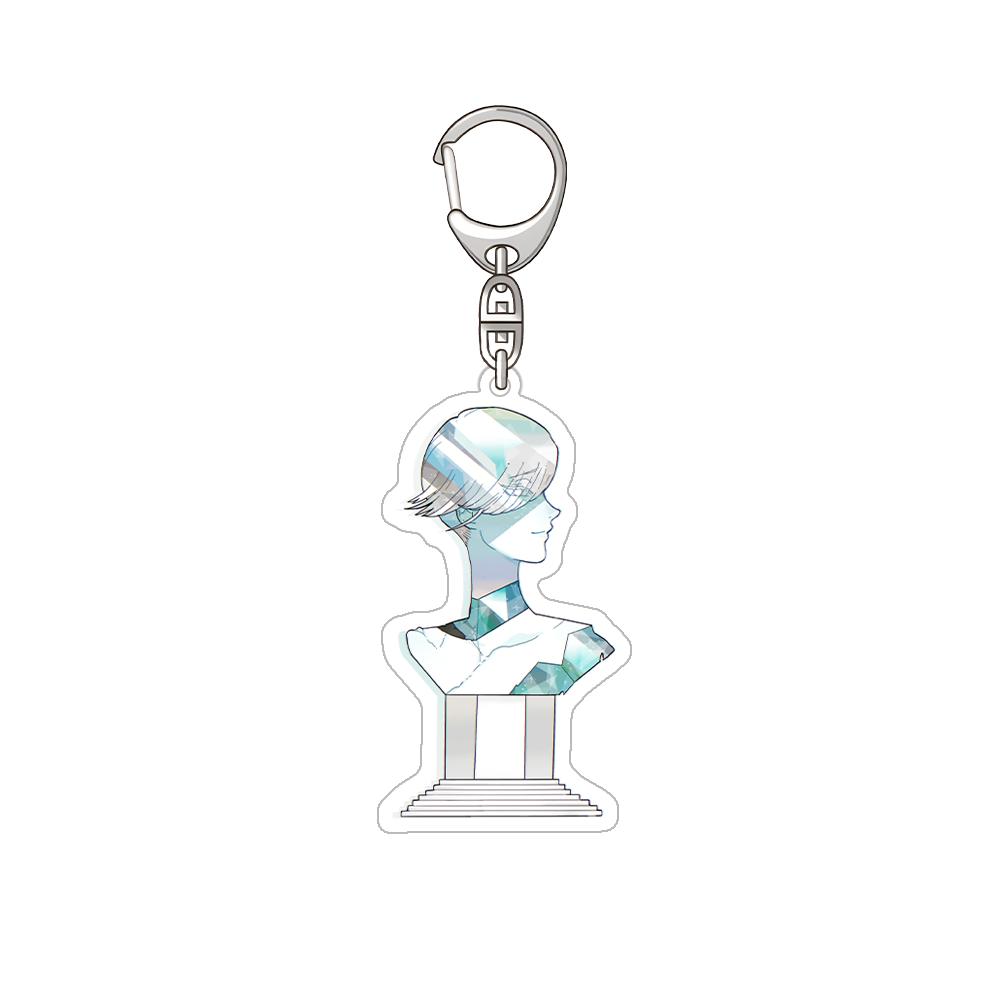 Land of the Lustrous Phosphophyllite rutile amethyst Obsidian Yellow diamond Ghost quartz Acrylic Keychain Bag pendant Fans Gift