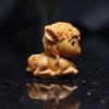Деревянная миниатюрная декоративная фигурка скульптуры лошади из натурального дерева с гладкой поверхностью, статуэтка животного, декор для дома, книжная полка, гостиная