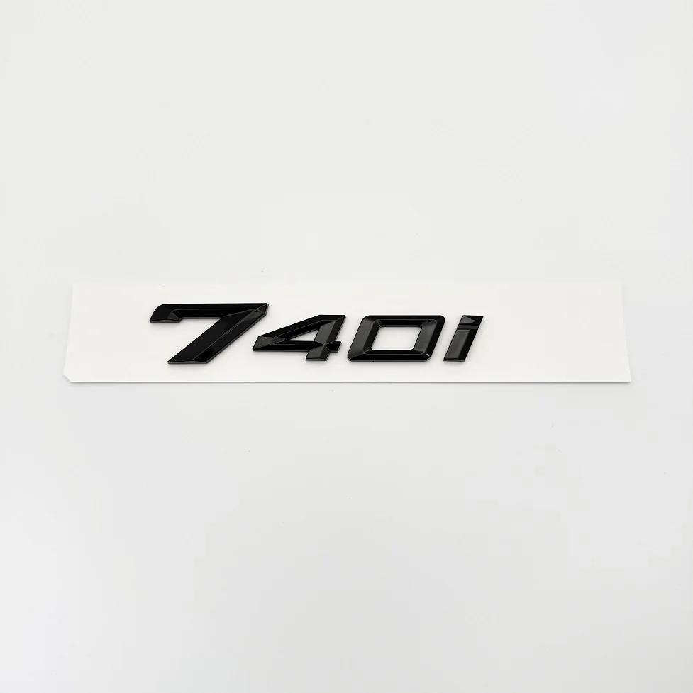 ABBS1 New Font Numbers Letters 735i 740i 760i 735Li 740Li XDrive Chrome Silver Black ABS Emblem for 7 Series Car Trunk Logo Sticker