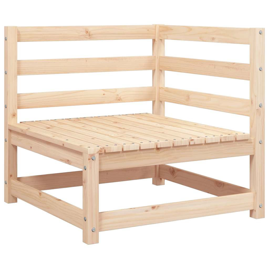 Vidaxl Sofa Ogrodowa Z Podnóżkiem, 2-Osobowa, Lite Drewno Sosnowe