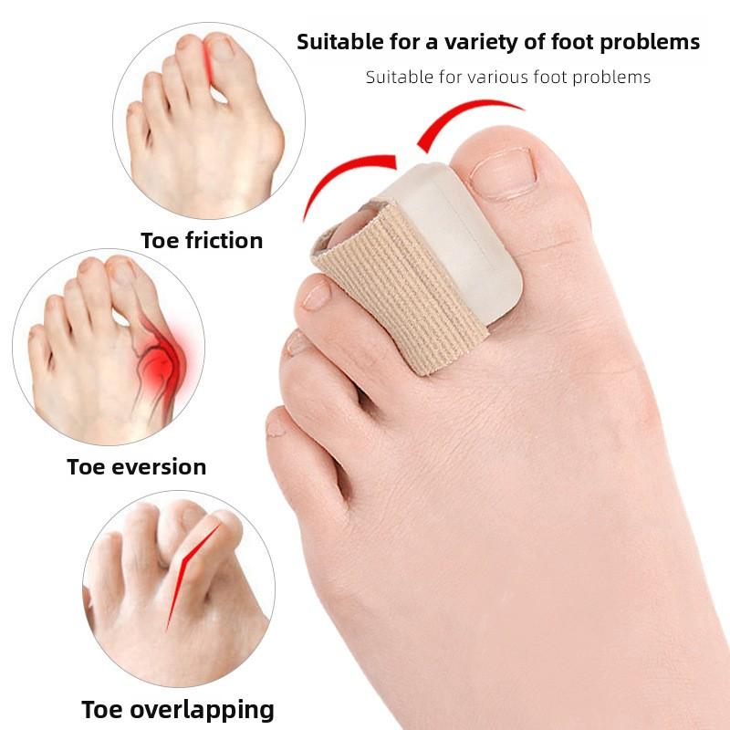 Разделитель пальцев ног для коррекции Hallux Valgus SEBS Мягкий разделитель пальцев для перекрывающихся, согнутых пальцев ног Облегчение