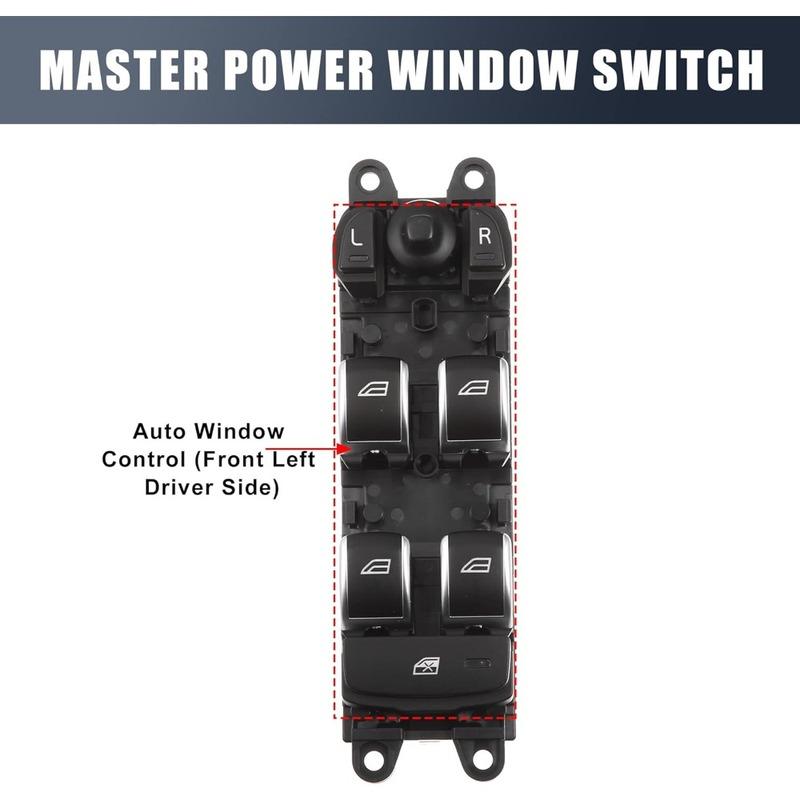 Car Accessories for Volvo S60 2011-2018 XC60 2009-2017 Front Left Electric Power Window Switch Glass Lifter Control Button Parts