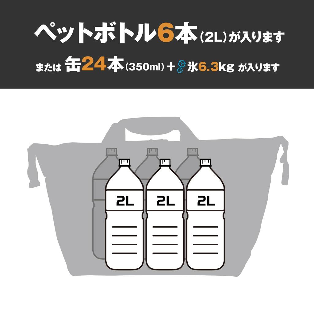 AO Coolers Waxed Canvas Soft Insulated Cooler Warranty Official 24-Pack Cooler, Navy, 23L, Lightweight, Box/Bag, 5-Year (Japan Product) [Genuine