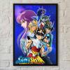 Classic Anime Saint Seiya Anime Posters Sticky Waterproof Paper Sticker Coffee House Bar Kawaii Room Decor