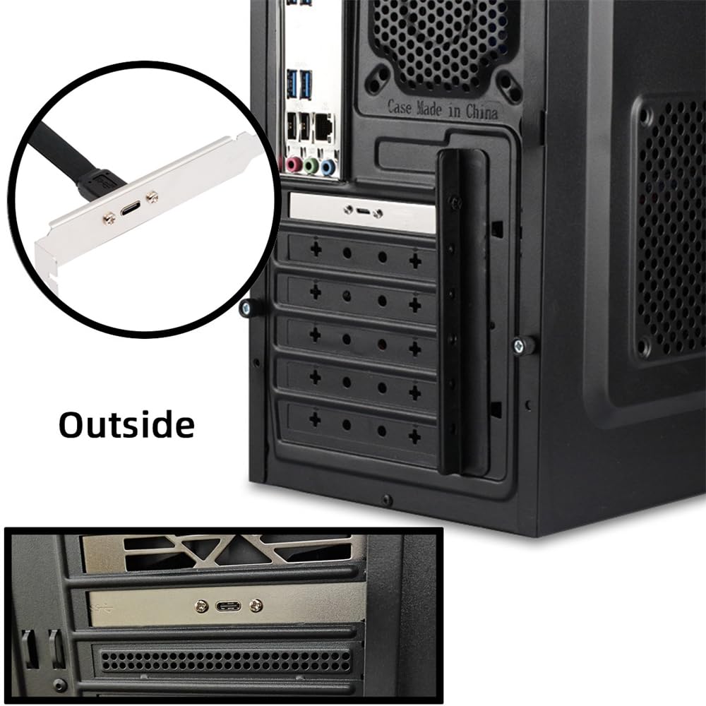 Кабельcc 20 Гбит/с USB разъем передней панели IDC - гнездо удлинительный кабель с винтами для крепления на панели 3.2 20-контактный Type-E USB-C Type-C