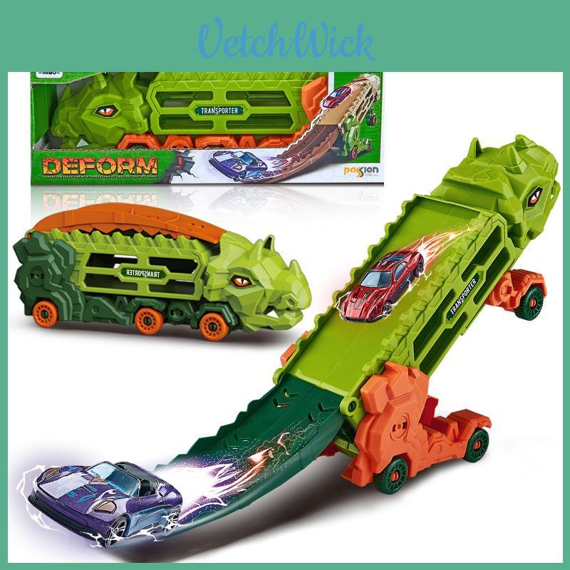 Dinosaur Shape Folding Track Car For Kids With Transforming Features And Interactive Play