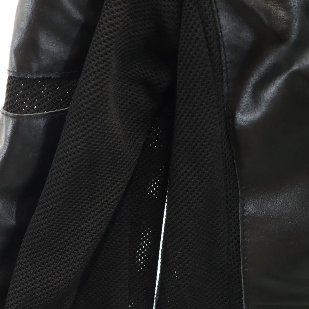 ARMANI JEANS made in Italy mesh leather jacket 50 black Men's Used